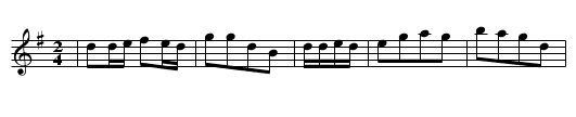 The Mad Buckgoat - staff notation