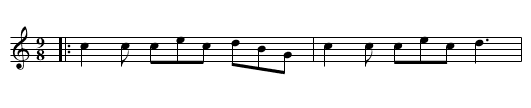 the Magic Girdle - staff notation