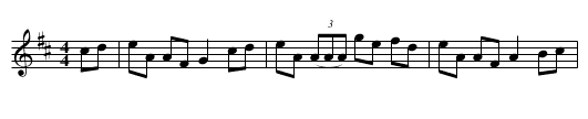 The Maid in the Cherry Tree - staff notation
