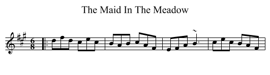 The Maid In The Meadow - staff notation