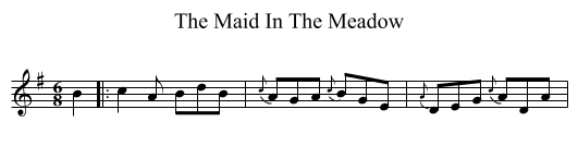 The Maid In The Meadow - staff notation