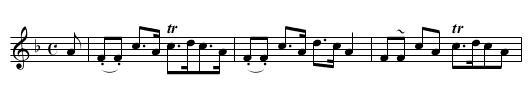 the MAID OF ISLA - staff notation