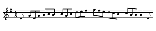 The Maid of Kinsale - staff notation
