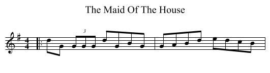 The Maid Of The House - staff notation