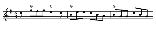 the Maid on the Green - staff notation