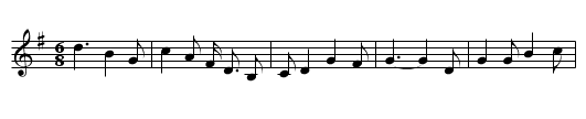 The Maid on the Mountain's Brow - staff notation