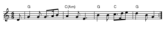 The Maid Peeped Out the Window - staff notation