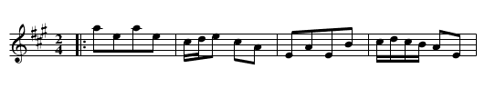 the Maids Delight - staff notation