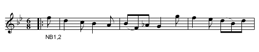 The Maid's last Wish. - staff notation