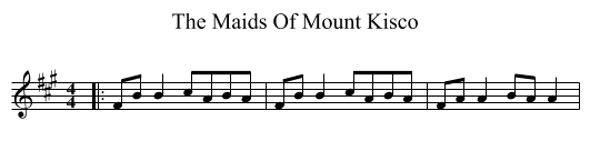 The Maids Of Mount Kisco - staff notation