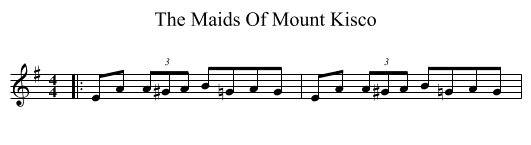 The Maids Of Mount Kisco - staff notation