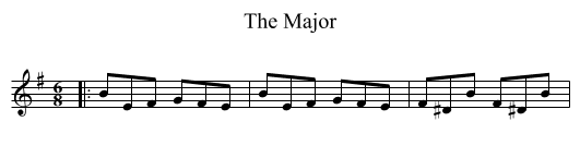 The Major - staff notation