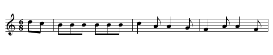 The Major - staff notation