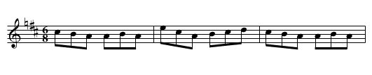 the Major - staff notation