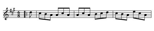 The Major - staff notation