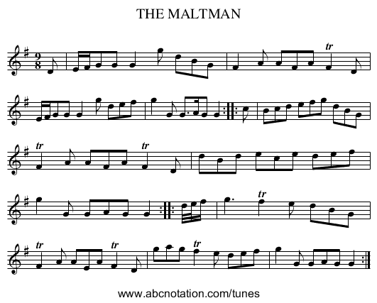 THE MALTMAN - staff notation
