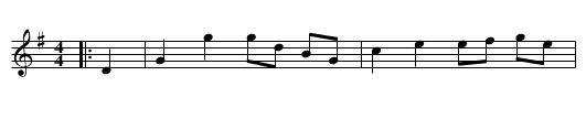 The Man from Newry - staff notation