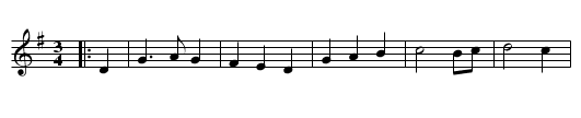 The Man in the Moon - staff notation