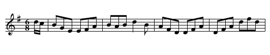 The Man in the Moon - staff notation