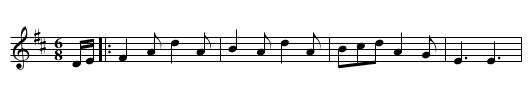 The Man in the Moon - staff notation