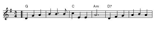the Man on the Flying Trapeze - staff notation