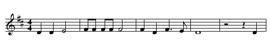 The Man Who Wrote Home Sweet Home - staff notation