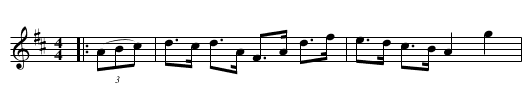 The Manchester Hornpipe - staff notation