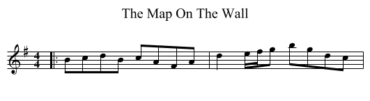 The Map On The Wall - staff notation