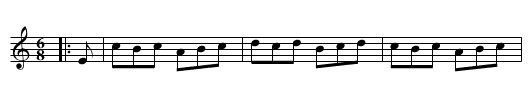 The March Hare - staff notation