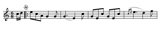 The MARCHIONESS OF DOUGLAS'S FAVOURITE - staff notation