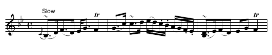 the Marchioness of Huntly's Strathspey - staff notation