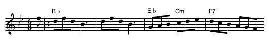 the Marchioness of Normanby - staff notation
