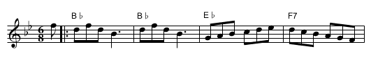 the Marchioness of Normandy - staff notation