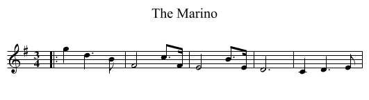 The Marino - staff notation