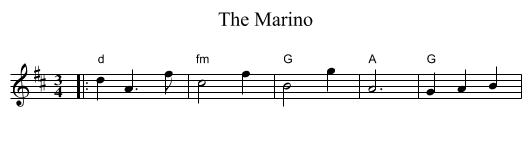 The Marino - staff notation