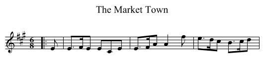The Market Town - staff notation