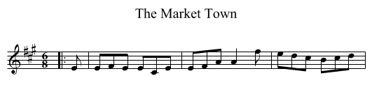 The Market Town - staff notation