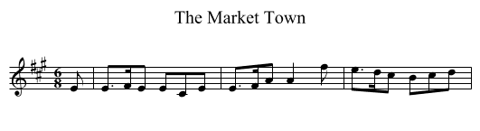 The Market Town - staff notation
