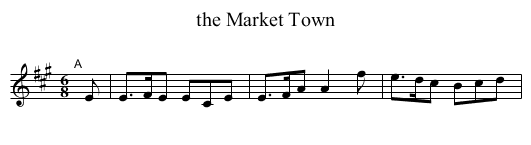 the Market Town - staff notation