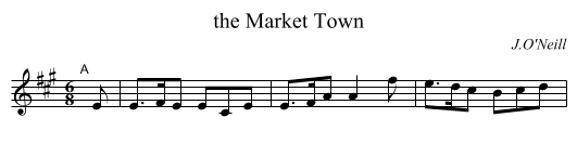 the Market Town - staff notation