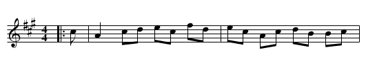 The Marquis of Beaumont - staff notation