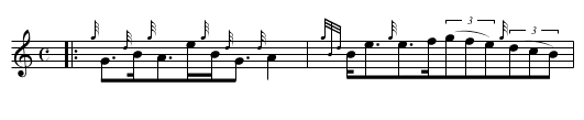 The Marquis of Huntly's Farewell - staff notation