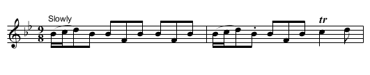 the Marquis of Huntly's Favorite - staff notation