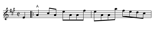 the Marquis of Tullibardine - staff notation