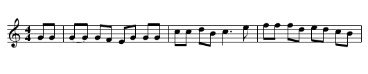 The Mary Ellen Carter - staff notation