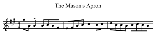 The Mason's Apron - staff notation