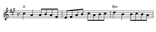 The Mason's Apron - staff notation