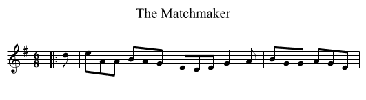 The Matchmaker - staff notation