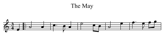 The May - staff notation