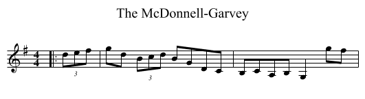 The McDonnell-Garvey - staff notation